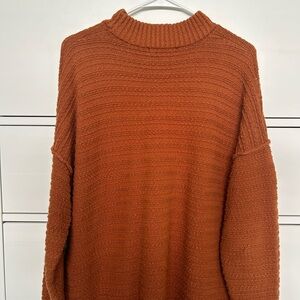 Forever 21 Rust Mock Neck Sweater